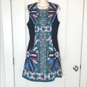 Peter Pilotto Black Origami Pattern Dress